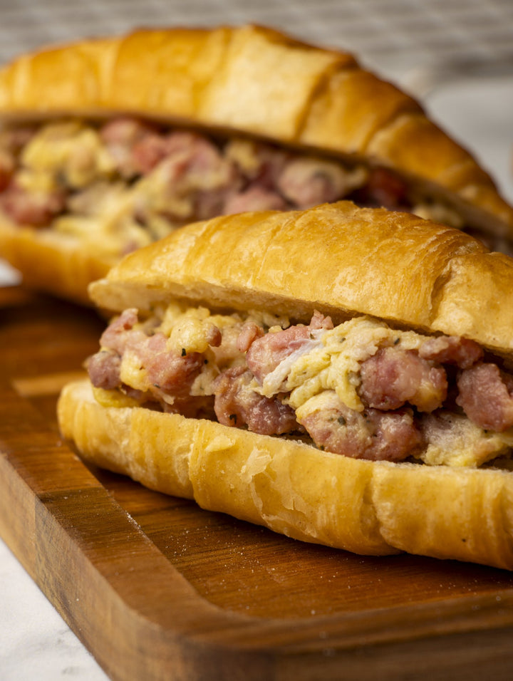 Mini ciabatta con salchicha huachana